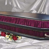 ГРОБ КОМБИ ЧЁРНЫЙ ШЕСТИГРАННИК